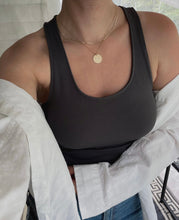 Load image into Gallery viewer, CASSIE - Engraved Disc Pendant Necklace Personalized

