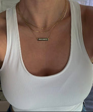 Load image into Gallery viewer, BECCA - Engraved Personalized Bar Necklace
