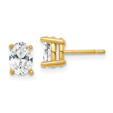 Load image into Gallery viewer, GIGI - Diamond Stud Earrings Oval
