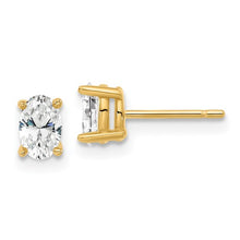 Load image into Gallery viewer, GIGI - Diamond Stud Earrings Oval
